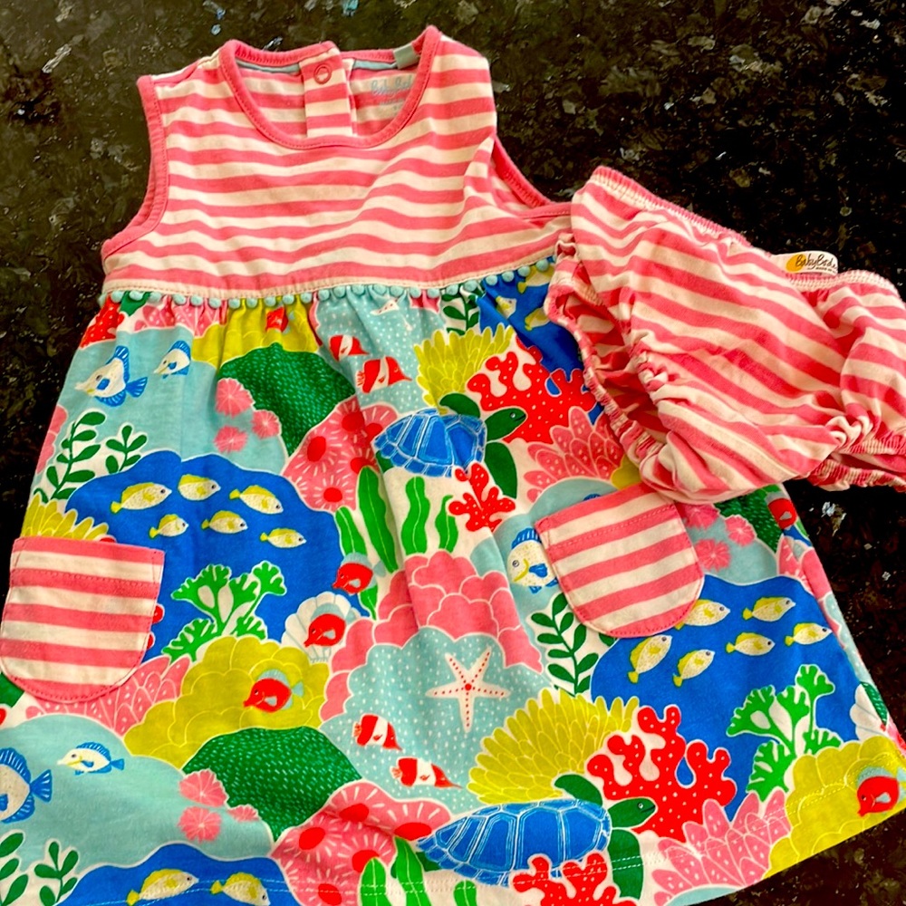 Baby Boden 9-12mo Girl’s Summer dress with bloomers